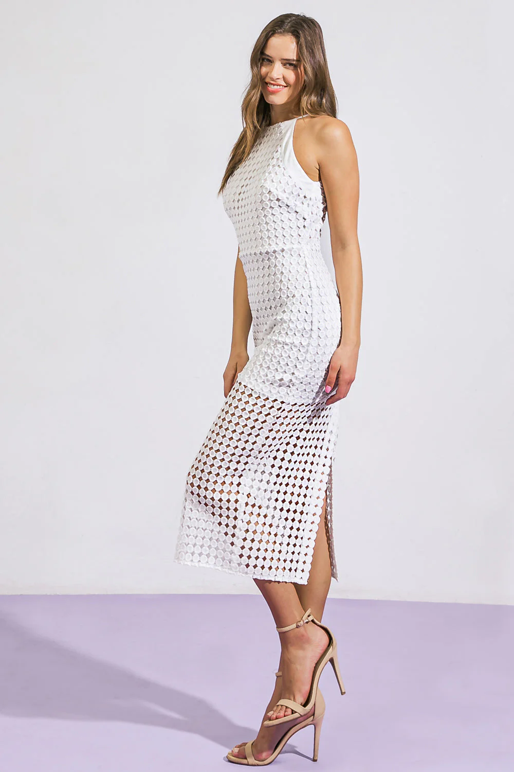 THANKFUL SOUL WOVEN MIDI DRESS - Image 2