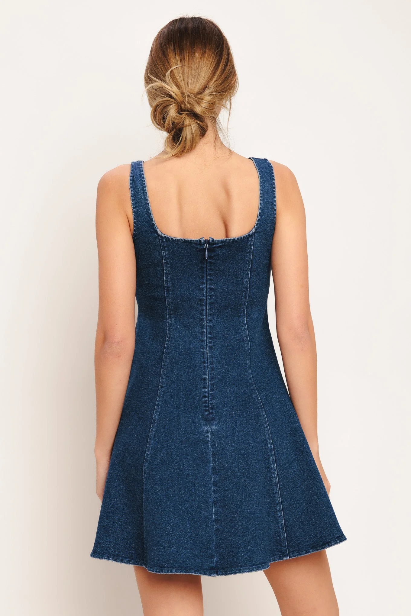 URBAN POLISH DENIM MINI DRESS - Image 3