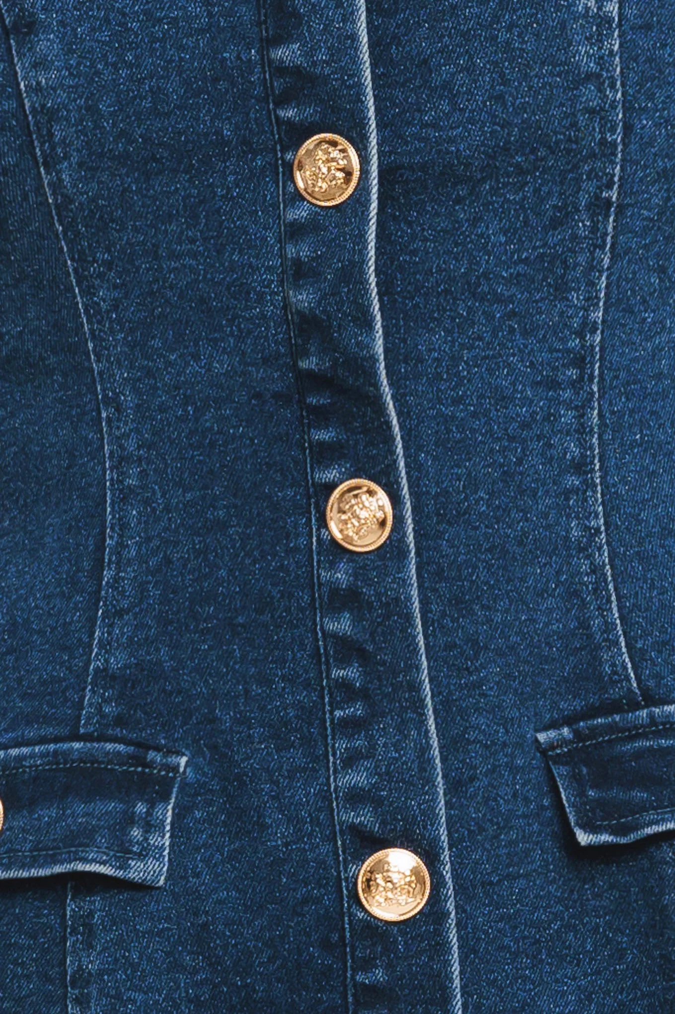 URBAN POLISH DENIM MINI DRESS - Image 7