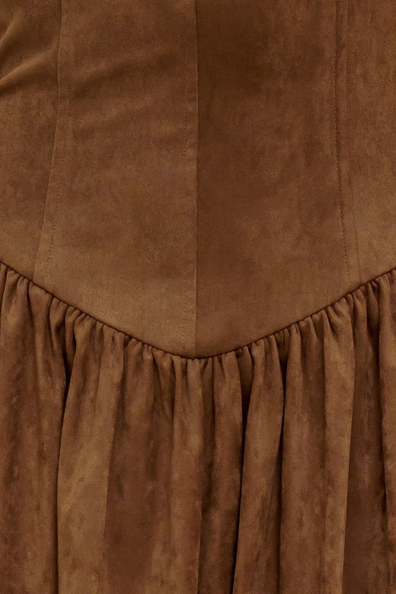 WILD ESPRESSO BROWN FAUX SUEDE MIDI DRESS - FINAL SALE - Image 8