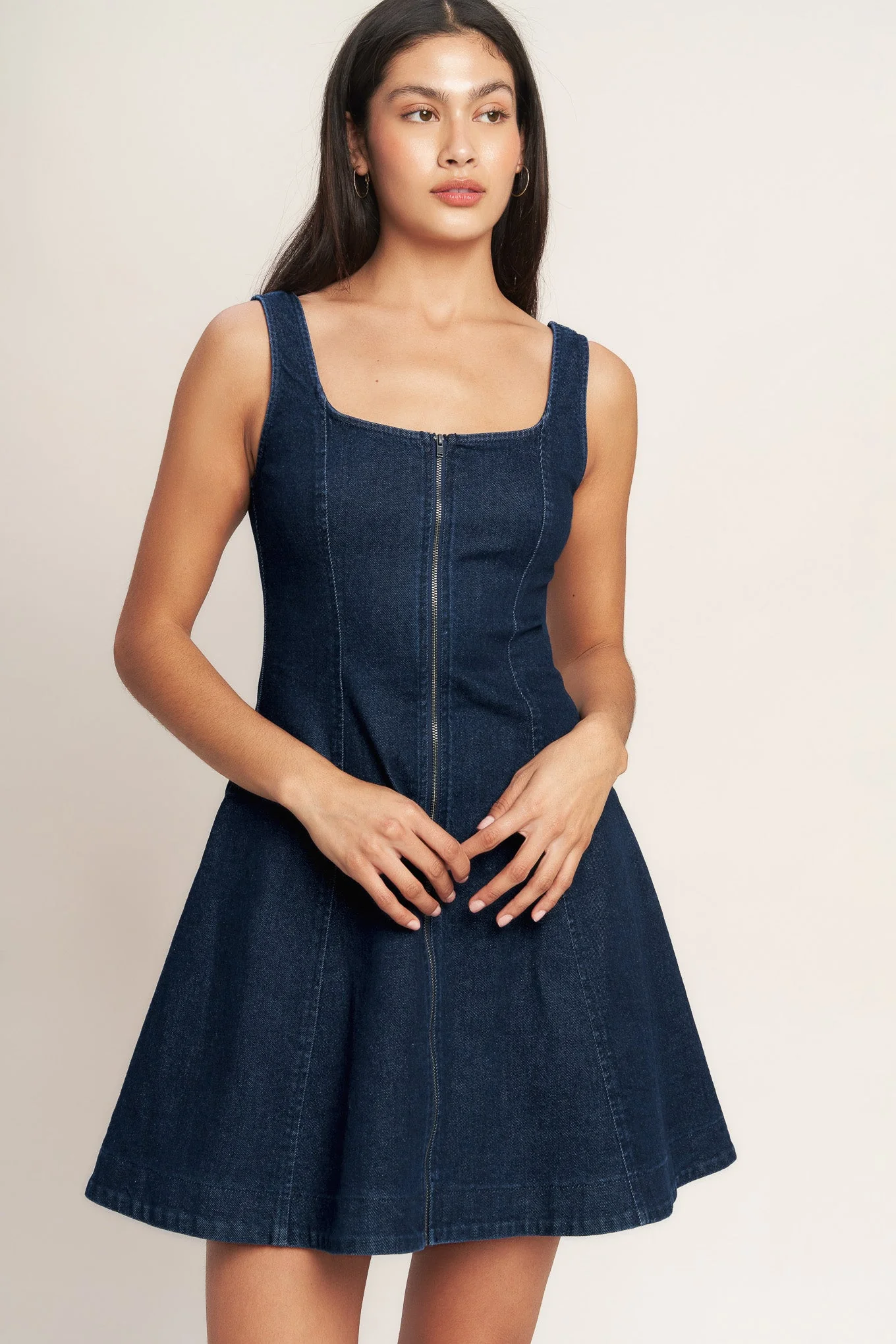 YOUR NEXT FAVORITE DENIM MINI DRESS - Image 5